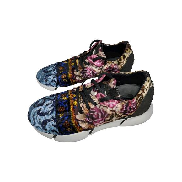 Elena Iachi Designer Sneakers NOS Colorful Patterned Geometric Floral SuperRare - Picture 1 of 16